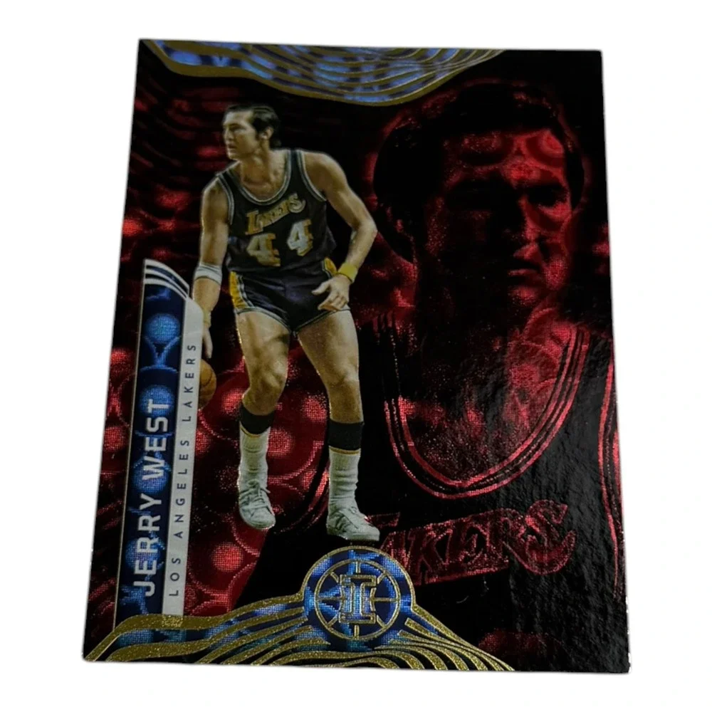 2021-22 Panini Illusions Jerry West Los Angeles Lakers Red Parallel Card 148